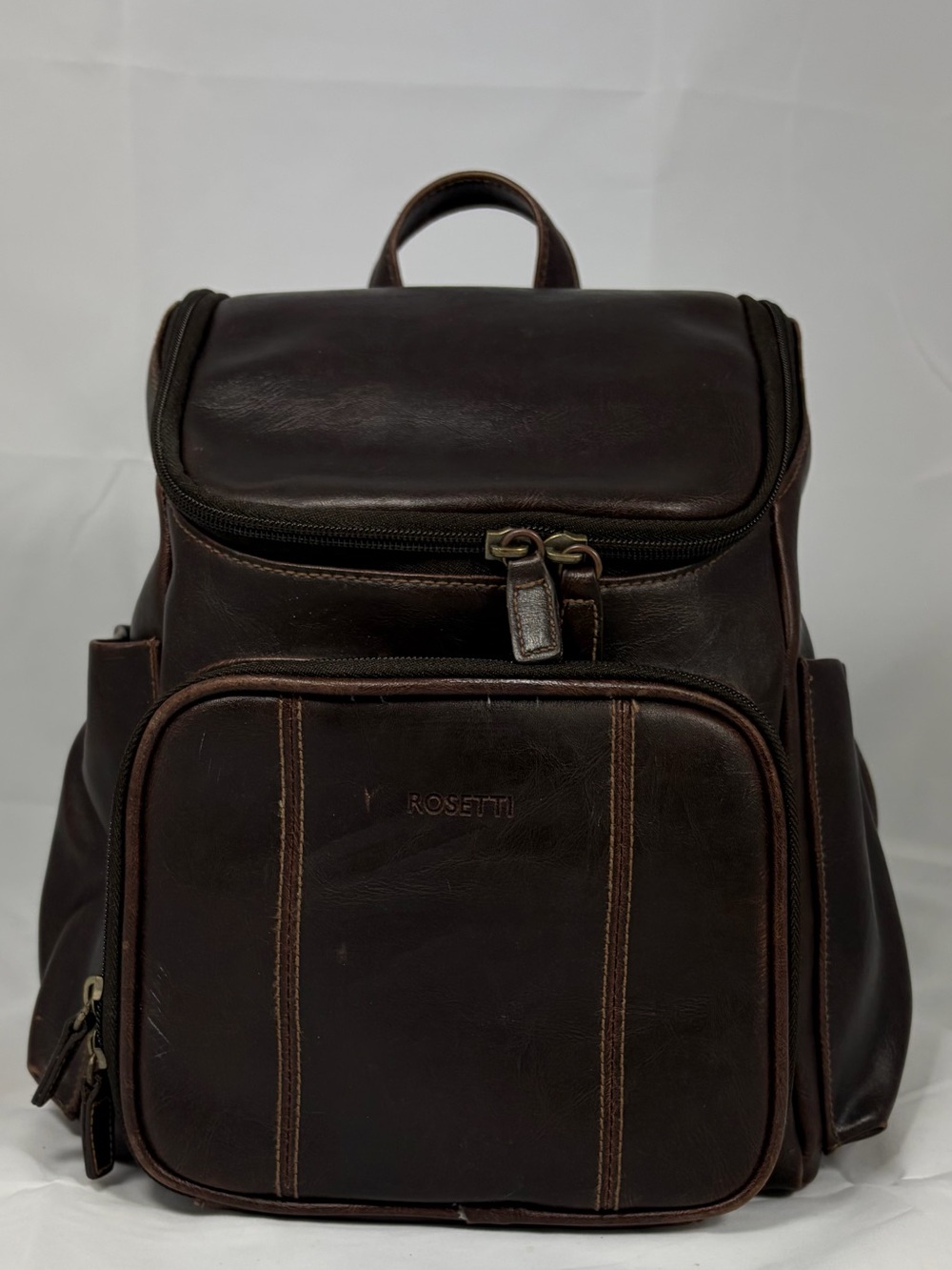 Rosetti Dark Brown Leather Backpack